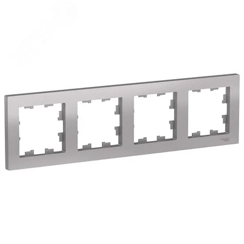 Рамка четырехместная AtlasDesign универс. алюм. SE ATN000304