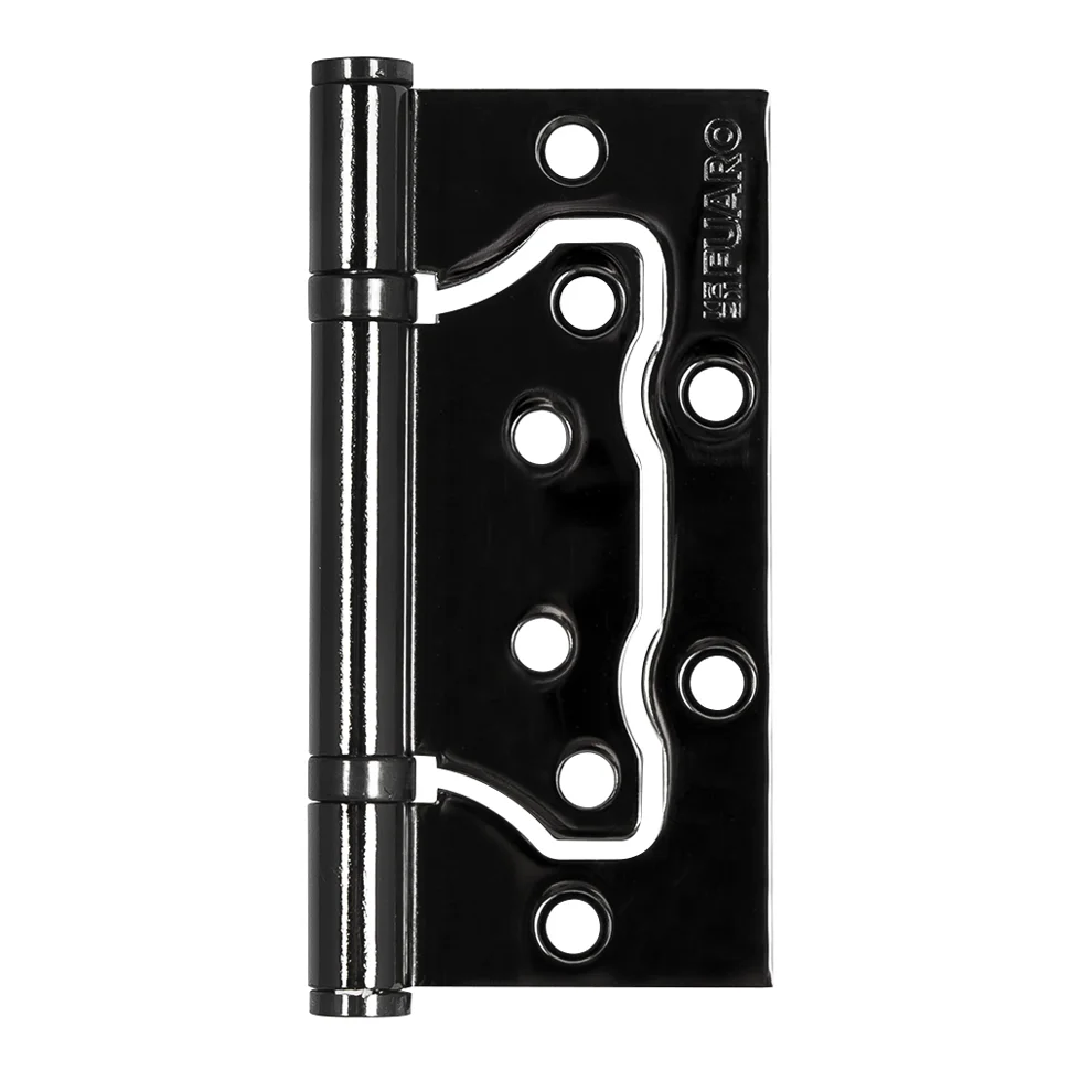 Петля накладная "БАБОЧКА" FUARO IN4500W-BL BN (500-2BB/BL 100x2,5) черный глянец (2шт.)