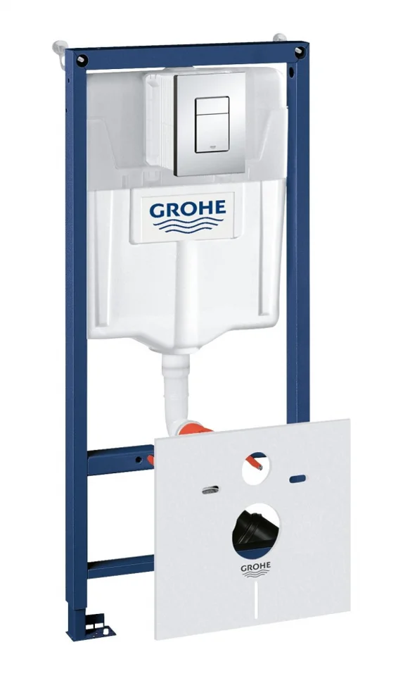 Инсталляция GROHE Rapid SL для подвесного унитаза 4 в 1, с кнопкой Skate Cosmopolitan, 1,13м