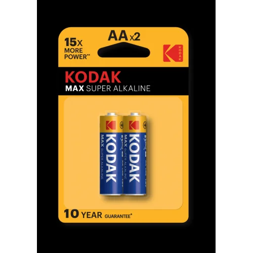Элемент питания Kodak LR6-2BL MAX SUPER Alkaline [KAA-2] (уп. 2шт)