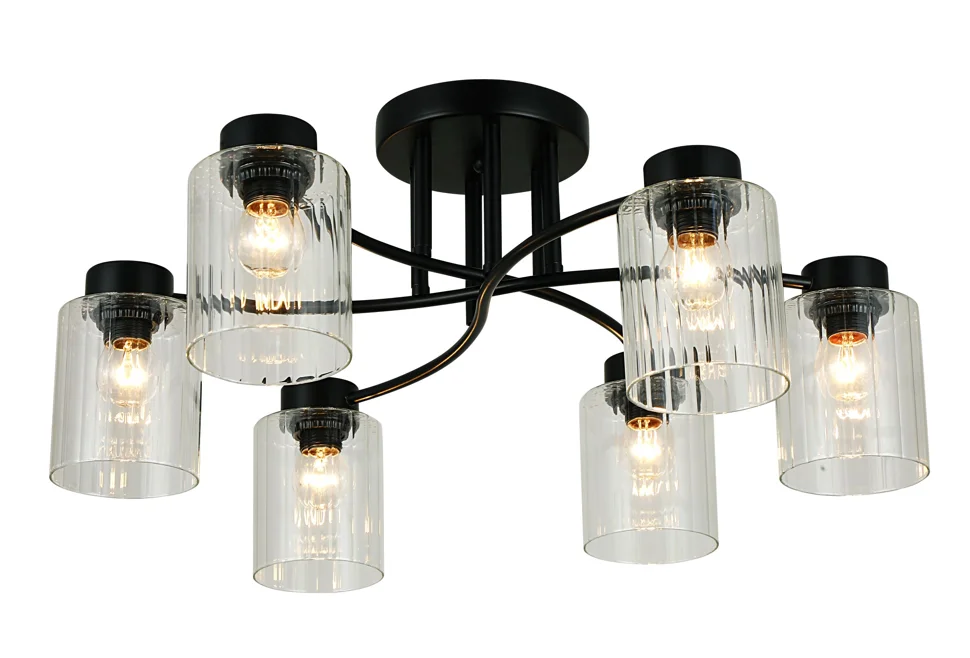 Люстра Maestra 4530-6 BK, 6xE27/40W (59*59*27)