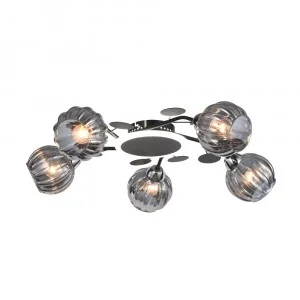 Люстра 12230/5BK+CR GR LED