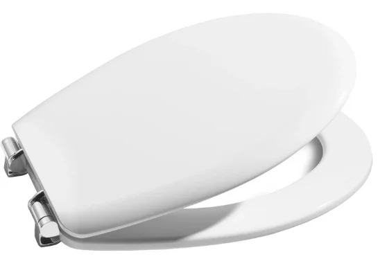 Сиденье для унитаза ROCA Victoria с крышкой, с функцией soft closing (плавное опускание), с функцией быстрое снятие, петли хром