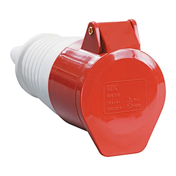 Розетка кабельная 32A 3P+PЕ 380В IP44 ССИ-224 IEK PSR22-032-4