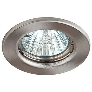 Светильник точечный ЭРА ST1 SN штампованный MR16,12V/220V, 50W сатин никель