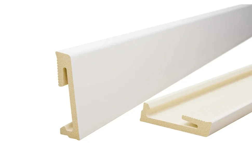 Плинтус SALAG ALPHA Biały (белый) 60мм ПВХ гибкий 2,2 м