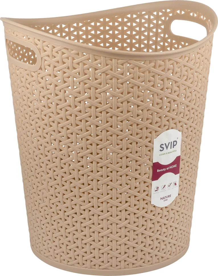 Корзина универсальная Spin&Clean коллекция Rattan 13л кофейный