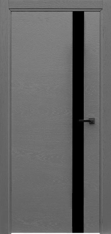 Дверь "ART LINE" UNO Grigio стекло locabel Rall 7015 60, эмаль