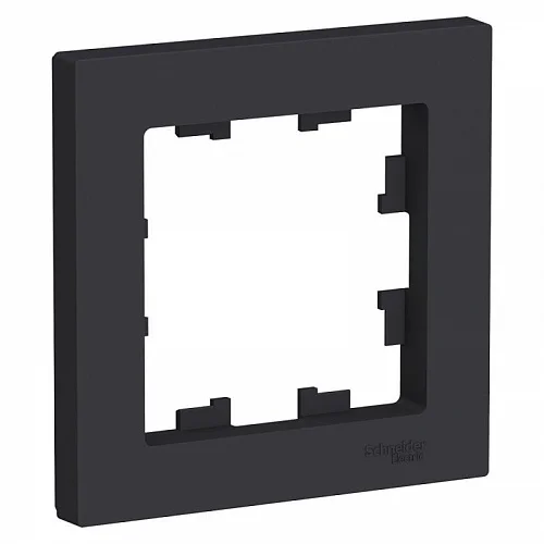 Рамка 1-местная AtlasDesign карбон Schneider Electric ATN001001