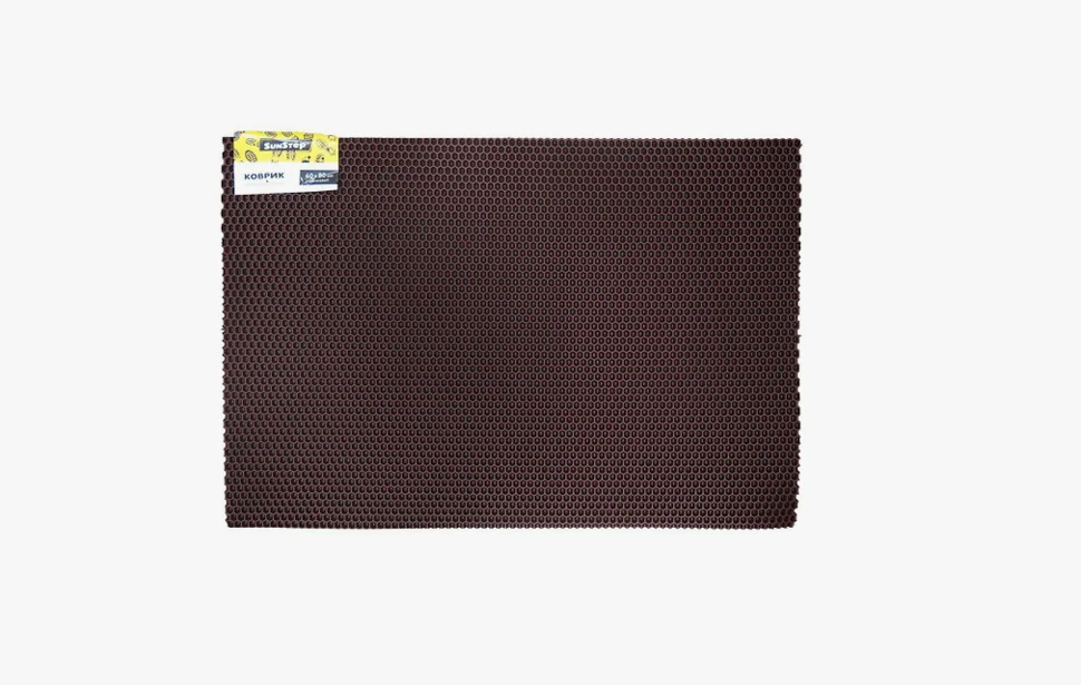 Коврик придверный Crocmat 60х80 см, коричневый, SunStep