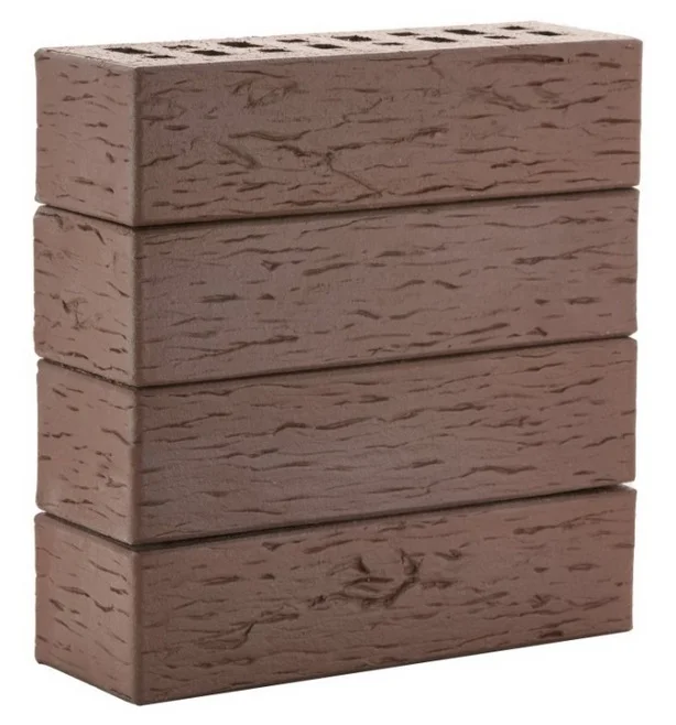 Клинкер фасадный КОРИЧНЕВЫЙ БЕРЕСТА МЮНХЕН 0,71НФ М300 (поддон 480 шт)