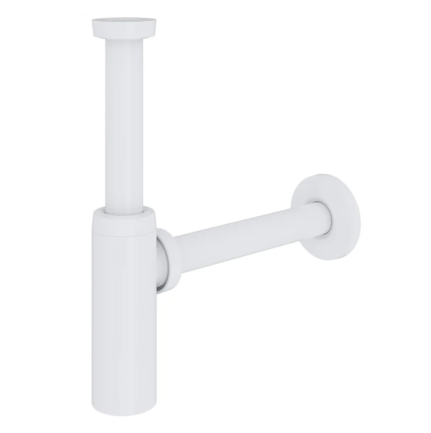 Сифон Santek для раковины, белый глянец