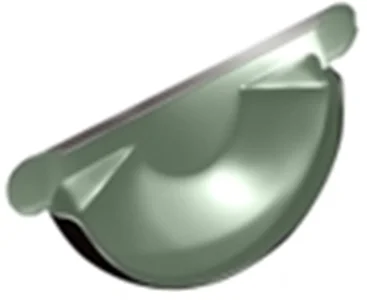 Заглушка желоба Optima, 125мм, RAL 8017