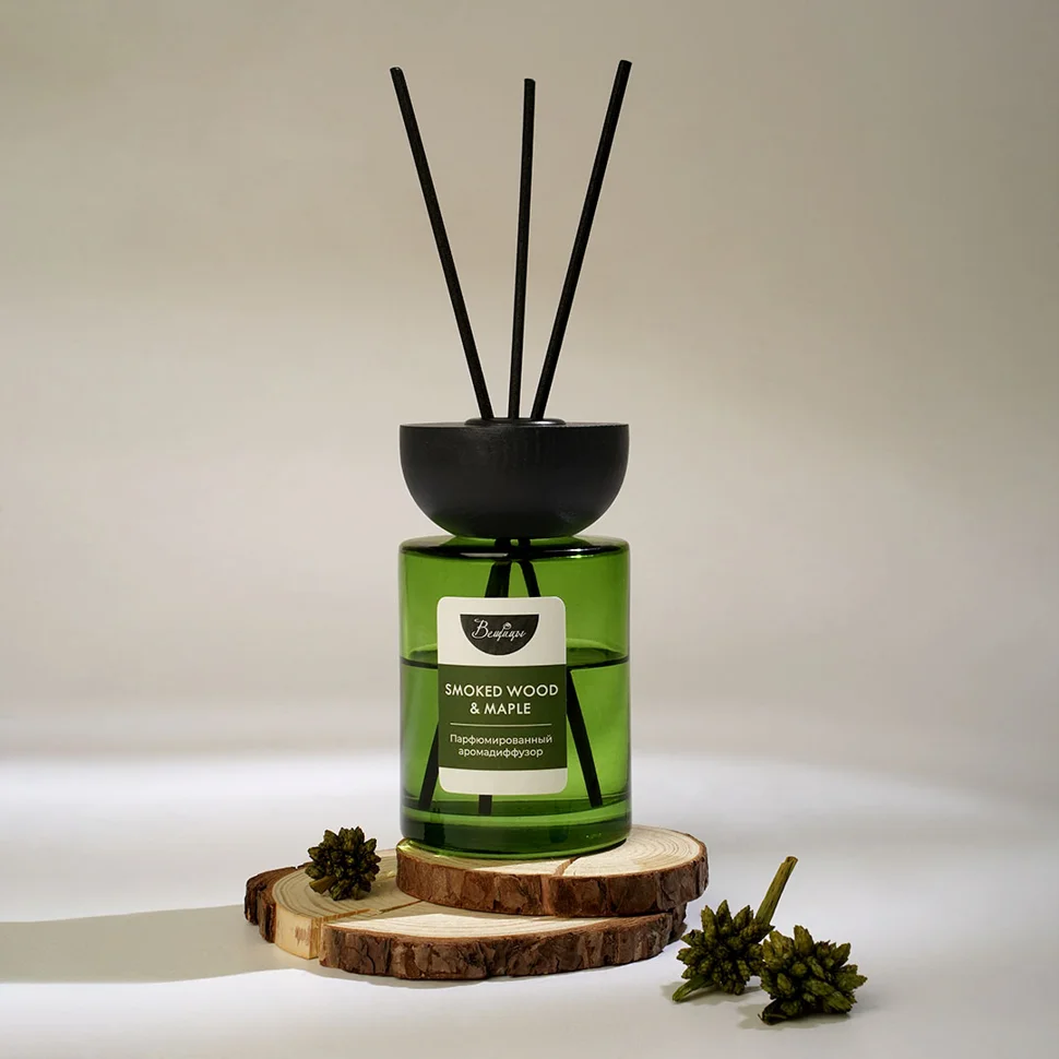 Аромадиффузор парфюмированный SMOKED WOOD & MAPLE 80 мл., Д60 Ш60 В240