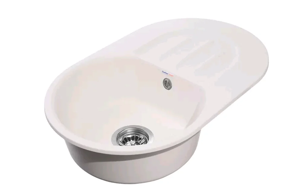 Мойка композитная GRANFEST SMART 685L 683*433мм 1-чаша+крыло левая, белый
