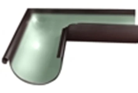 Угол желоба внешний Optima 90гр, 125мм, RAL 8017