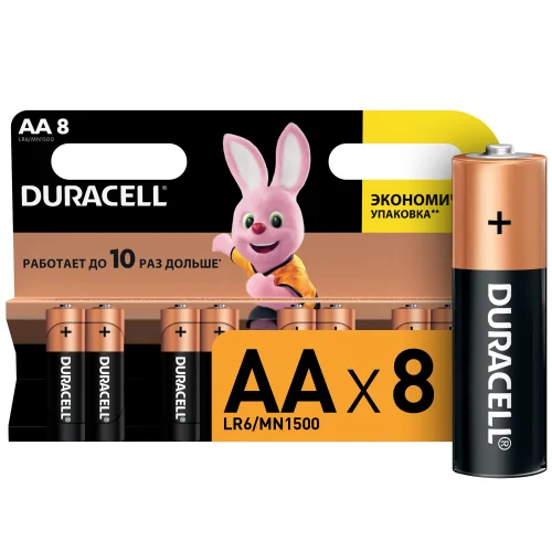 Элемент питания Duracell LR6-8BL BASIC (уп. 8шт)