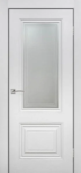 Дверь VERDA Венеция стекло белый 70, эмаль