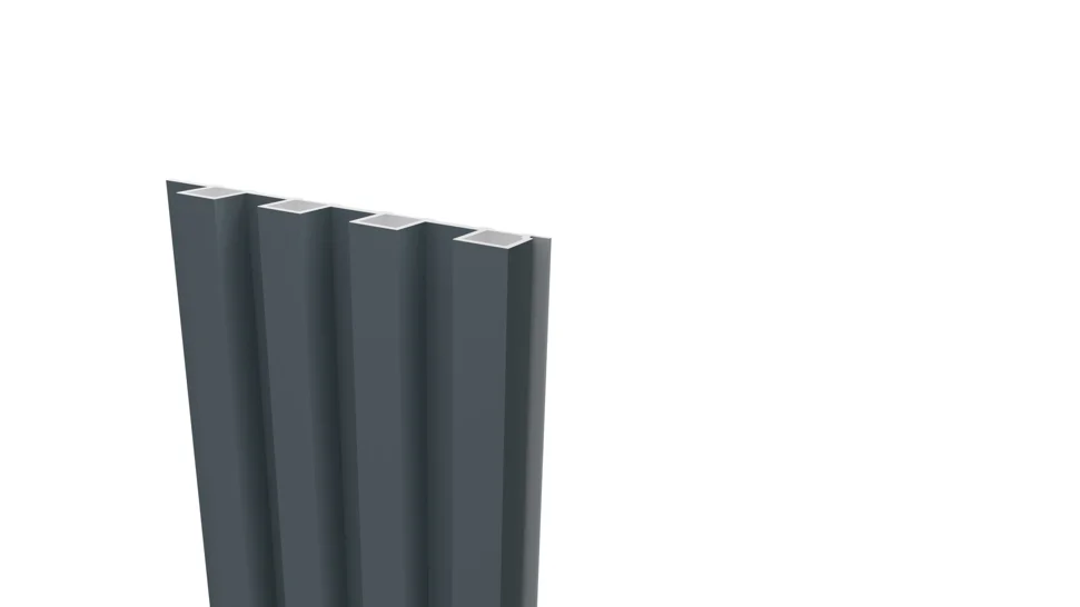 Панель стеновая реечная ARTIVA WPC 168х18х2700 мм, Графит светлый, WPC/18, полимерно-древесный композит