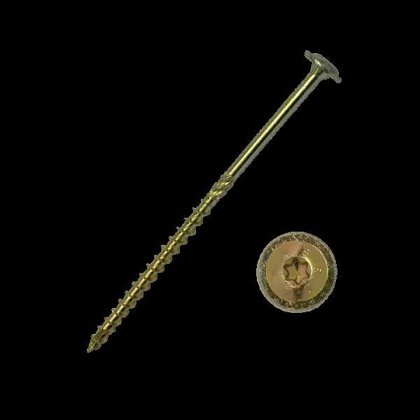 Саморез конструкционный тарельчатый по дереву Torx 6,0х180 (уп 100шт) Daxmer