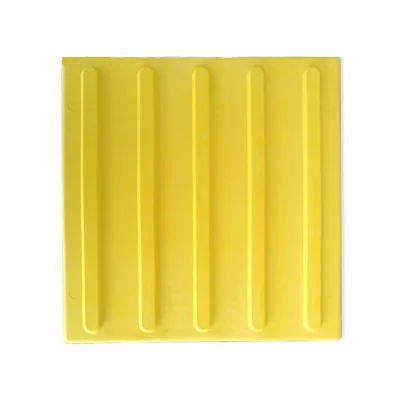 Тактильная плитка EcoStep ПВХ ПОЛОСЫ 300*300 (желтая)
