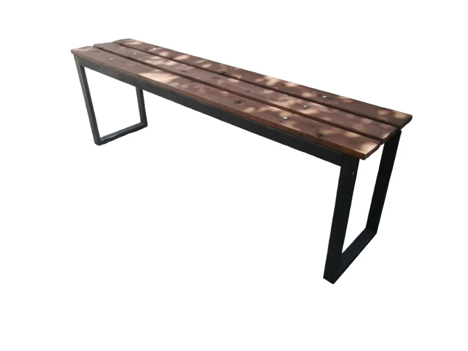 Скамейка Прима ( окрашенный профиль 40*20, дерево обработанное) 1200*320*500