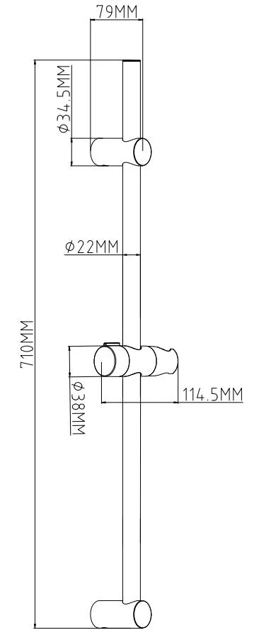 Стойка душевая ESKO SR705