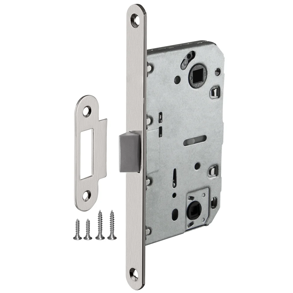 Защелка сантехническая с пластиковым язычком AJAX PLASTLP96WC-50 SN матовый никель