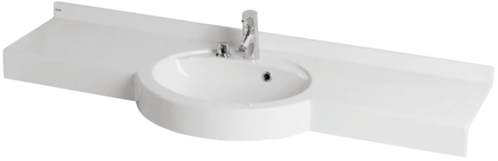 Раковина AQUATON ОТЕЛЬ 5/1500 с навесами, цвет белый
