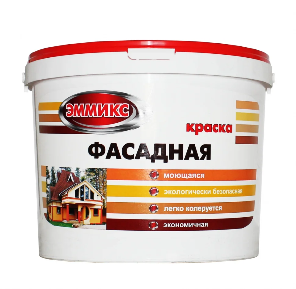 Краска ВД фасадная моющаяся акриловая ЭММИКС 25кг