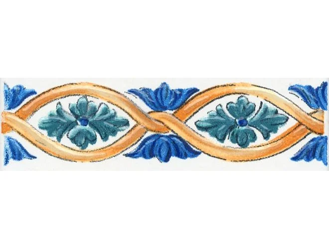 Бордюр KERAMA MARAZZI Капри майолика 3х9,9 арт.STG&#92;A492&#92;1146
