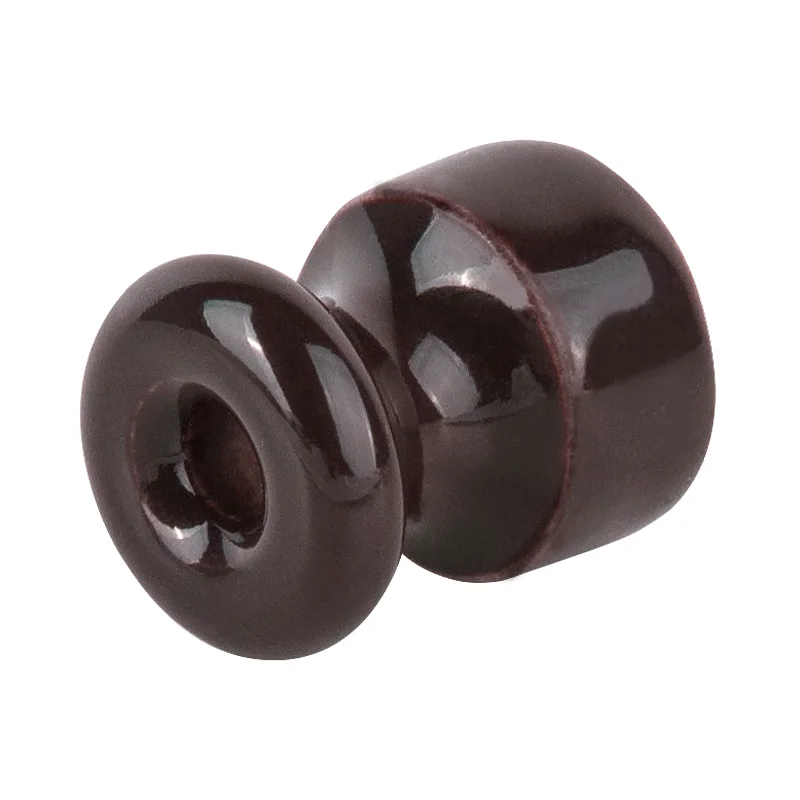 Изолятор Werkel без винта коричневый, W6431314 (50шт) Ретро
