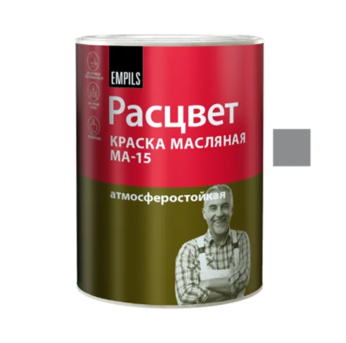 Краска МА-15 серая РАСЦВЕТ 0,9кг