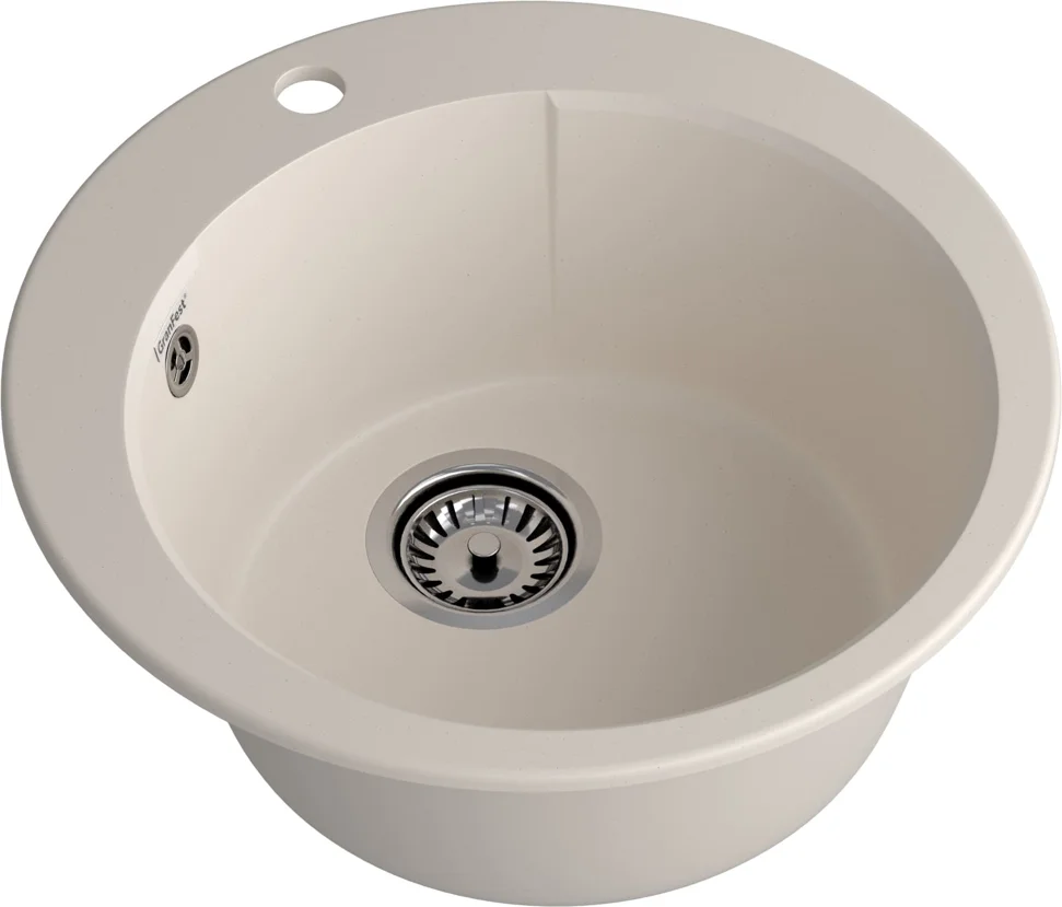 Мойка композитная GRANFEST URBAN 649 D-490мм, белый