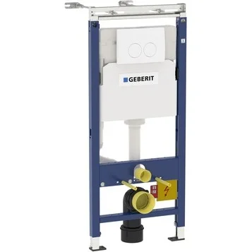 Комплект монтажный Платтенбау GEBERIT Duofix для подв.унитаза H112, клавиша Delta21, 12 см , цвет белый