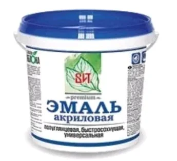 Эмаль ВИТ акриловая с ароматом яблока быстросохнущая полуглянцевая 5кг