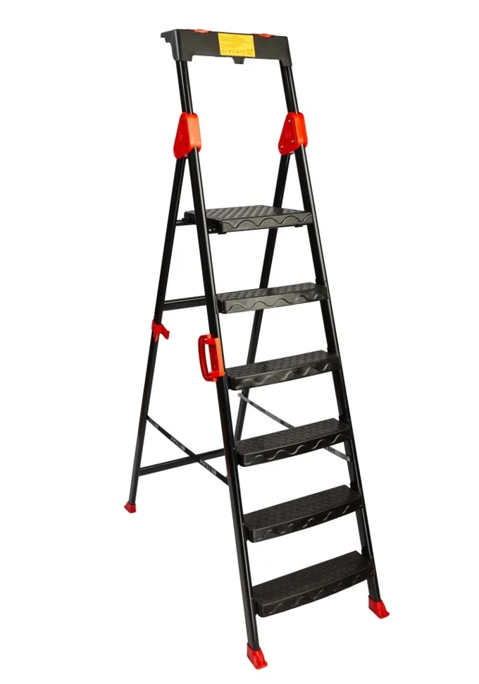Лестница-стремянка стальная 6 ступеней COMFORT (perilla)