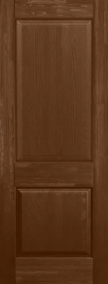 Дверь ОКА "Элегия" глухая античный орех 60 (браш массив сосны)