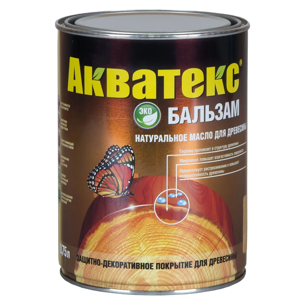 Масло натуральное Акватекс БАЛЬЗАМ (иней) 0,75л