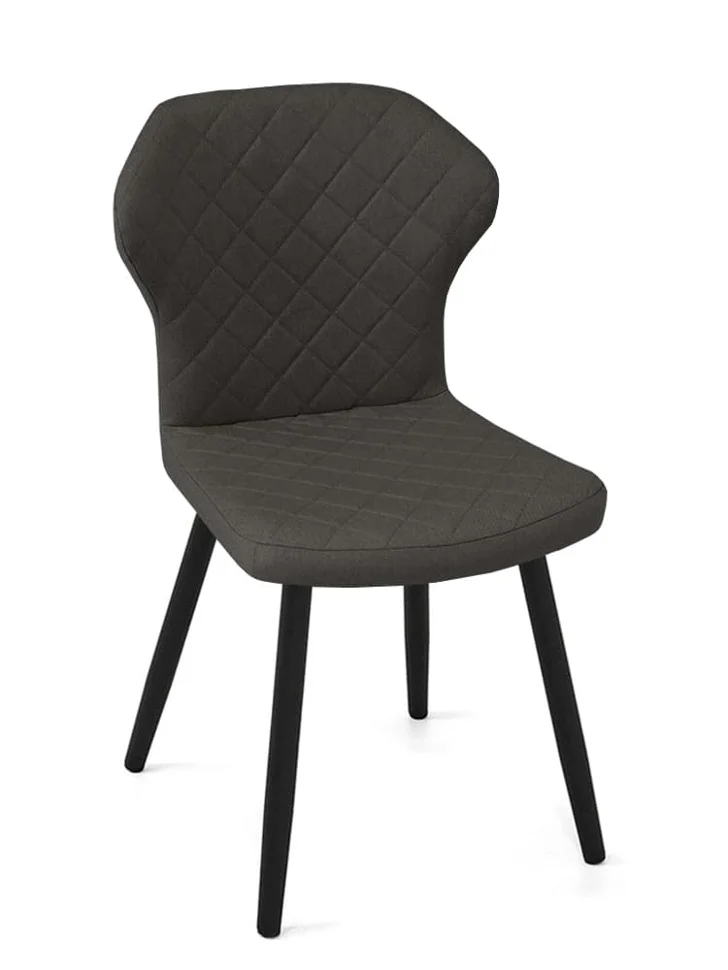 Стул Марио (ткань Т190-горький шоколад) + ножки 1R32 (черный)