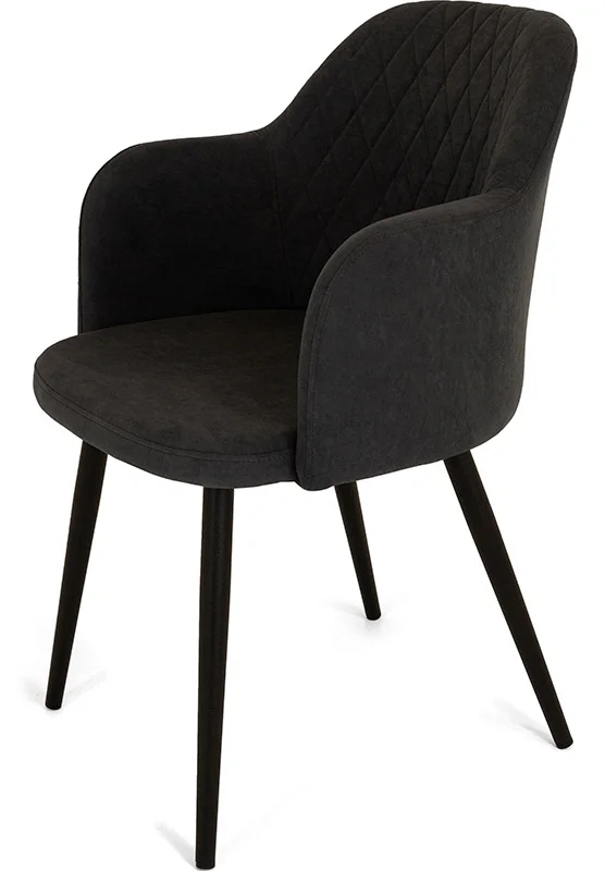 Стул Эспрессо 1 (ткань Т190 - горький шоколад) + ножки поворотные 360F40 (чёрный)