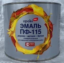 Эмаль ПФ-115 бирюзовая 10кг Opoki PRO